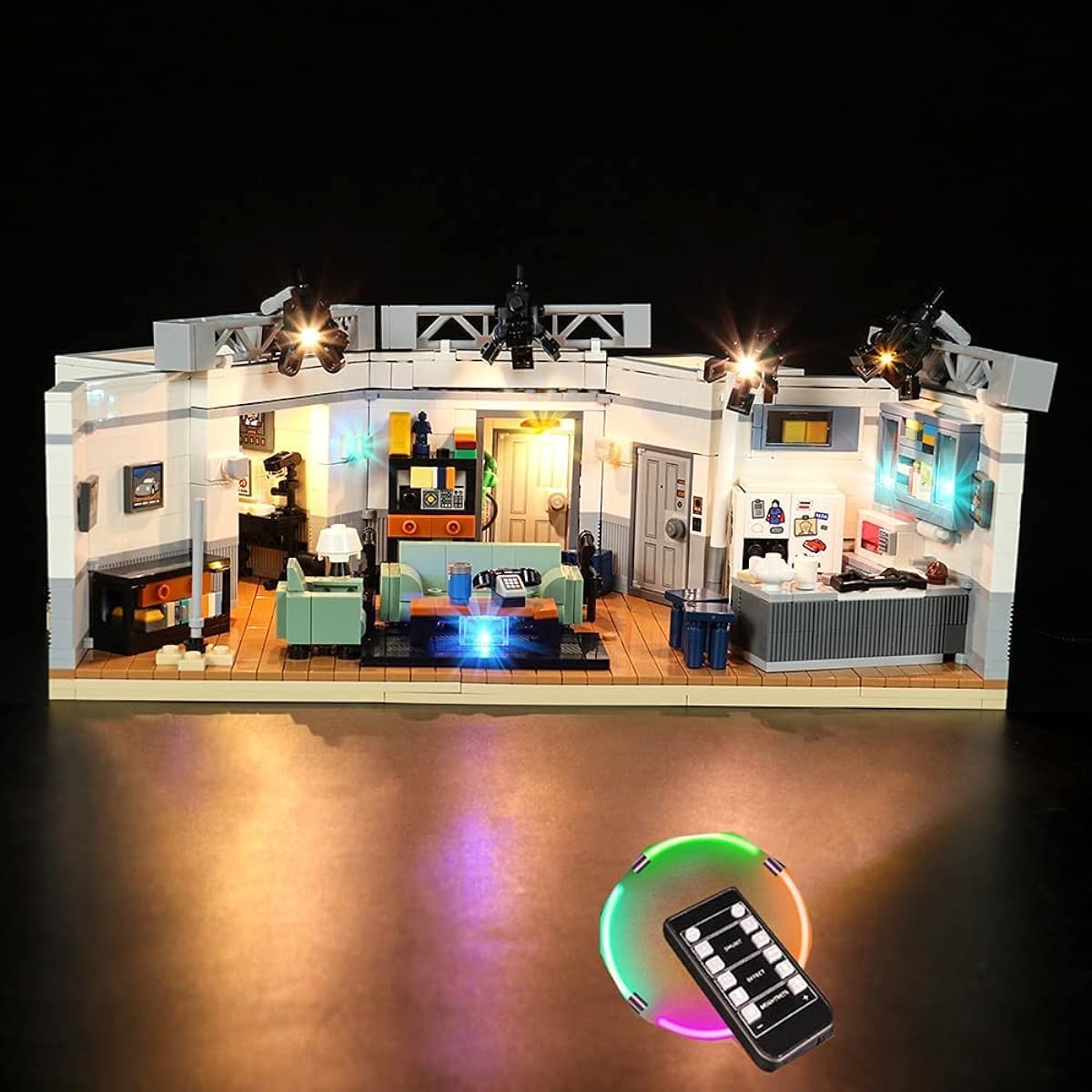 LMTIC Remote Control LED Lighting Kit Lego Ideas Seinfeld 21328 Building Kit Light Kit Lego Seinfeld Set Light Set Compatible with Lego 21328 (Lego Set Not Included).