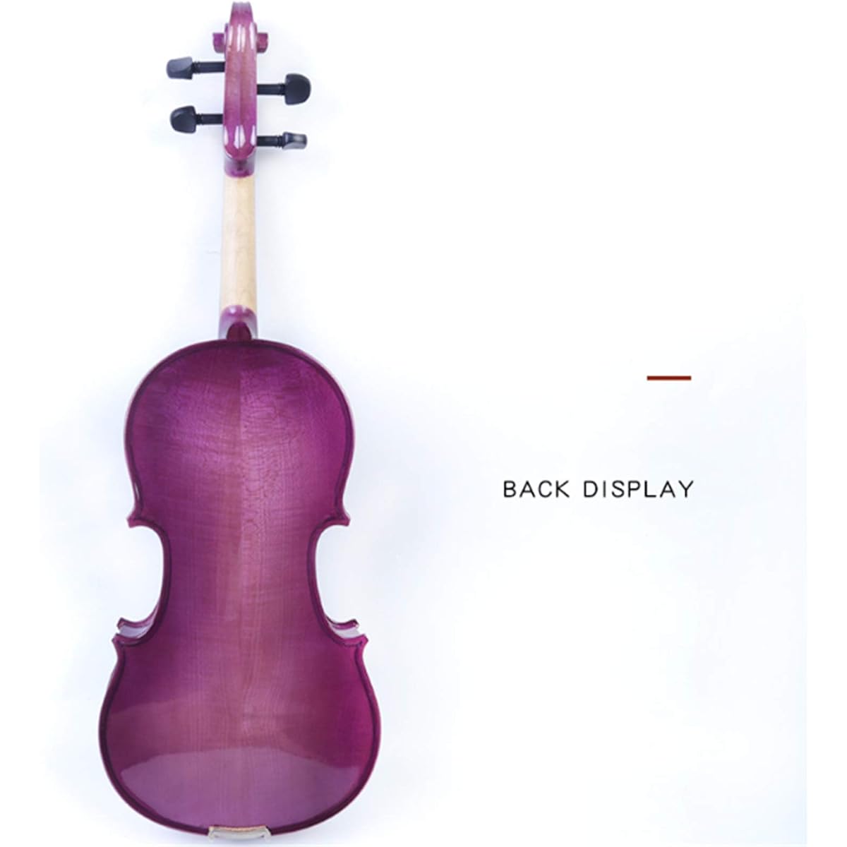 Violin Purple Solid Wood Violin Handmade Grade Examination Student Violin Violin for Beginners (Color: Purple)
