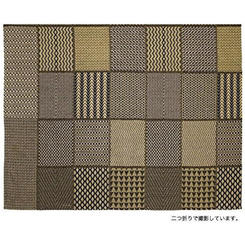 "African Motif Multi-Cross 150 x 225cm" *The arrangement of the patchwork is different for each item.Delivery is up to you. [Antique Style Bed Cover, Multi-Cover, Stylish, Single, Thick, Patchwork]