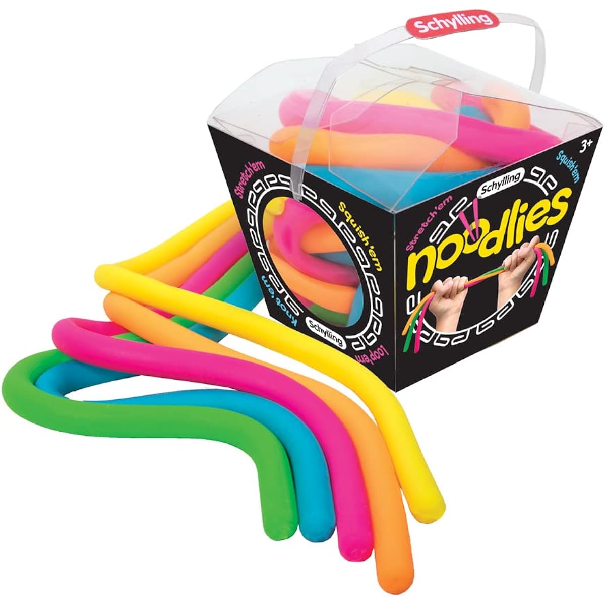 Schylling Stretchable Colorful Noodle Bucket