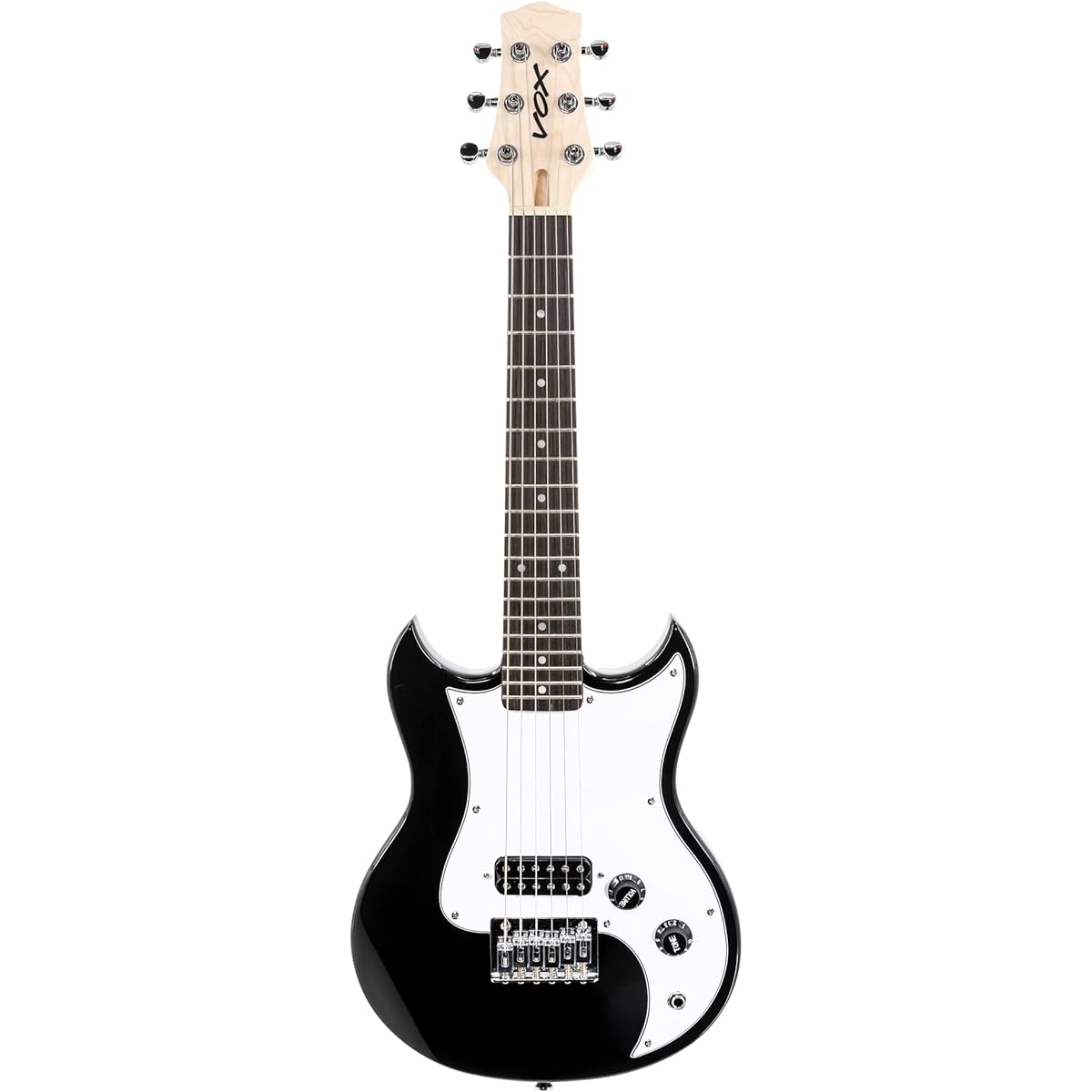 VOX mini guitar SDC-1 mini BK black short scale regular tuning compatible ideal for women and children with small hands carry bag included