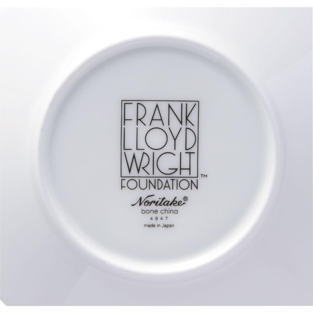 Noritake Square Plate 15cm Frank Lloyd Wright March Balloons Bone China WT50953/4947