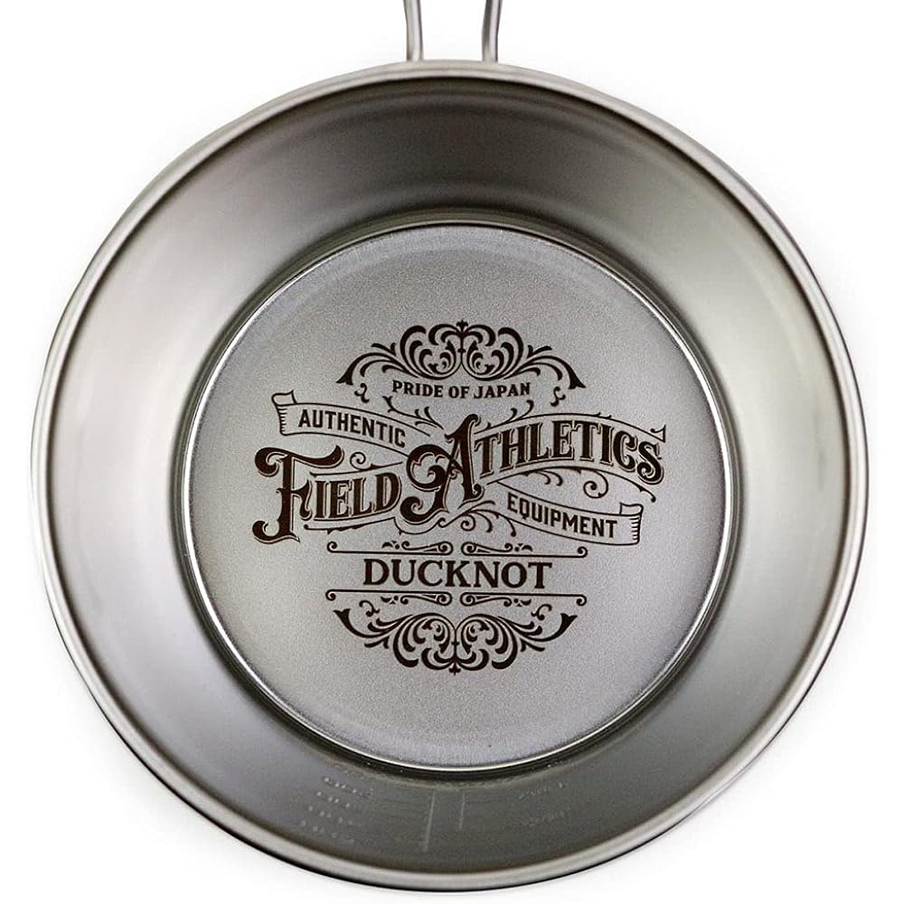 DUCKNOT Sierra Cup Sierra Cup Stainless Steel Open Fire with Scale Deep Type Shallow Type Made in Japan Tsubame Sanjo (FA Logo/600ml)