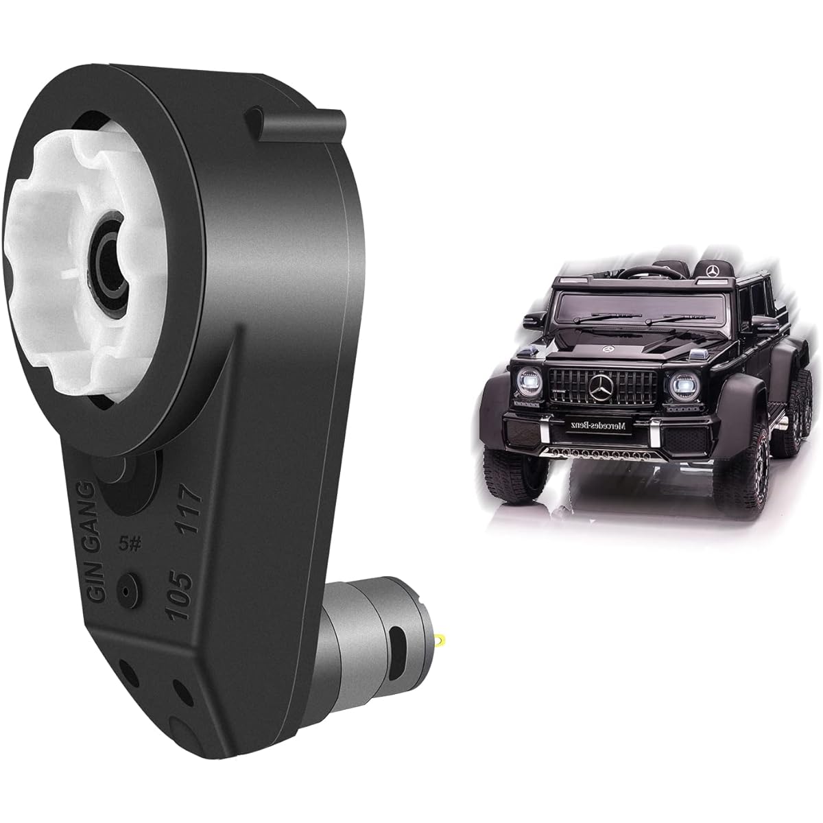 JRRXM 570 35000RPM Gearbox with 12V Motor for Power Wheels RS570 12 Volt DC Motor High Speed Match Kids Ride On