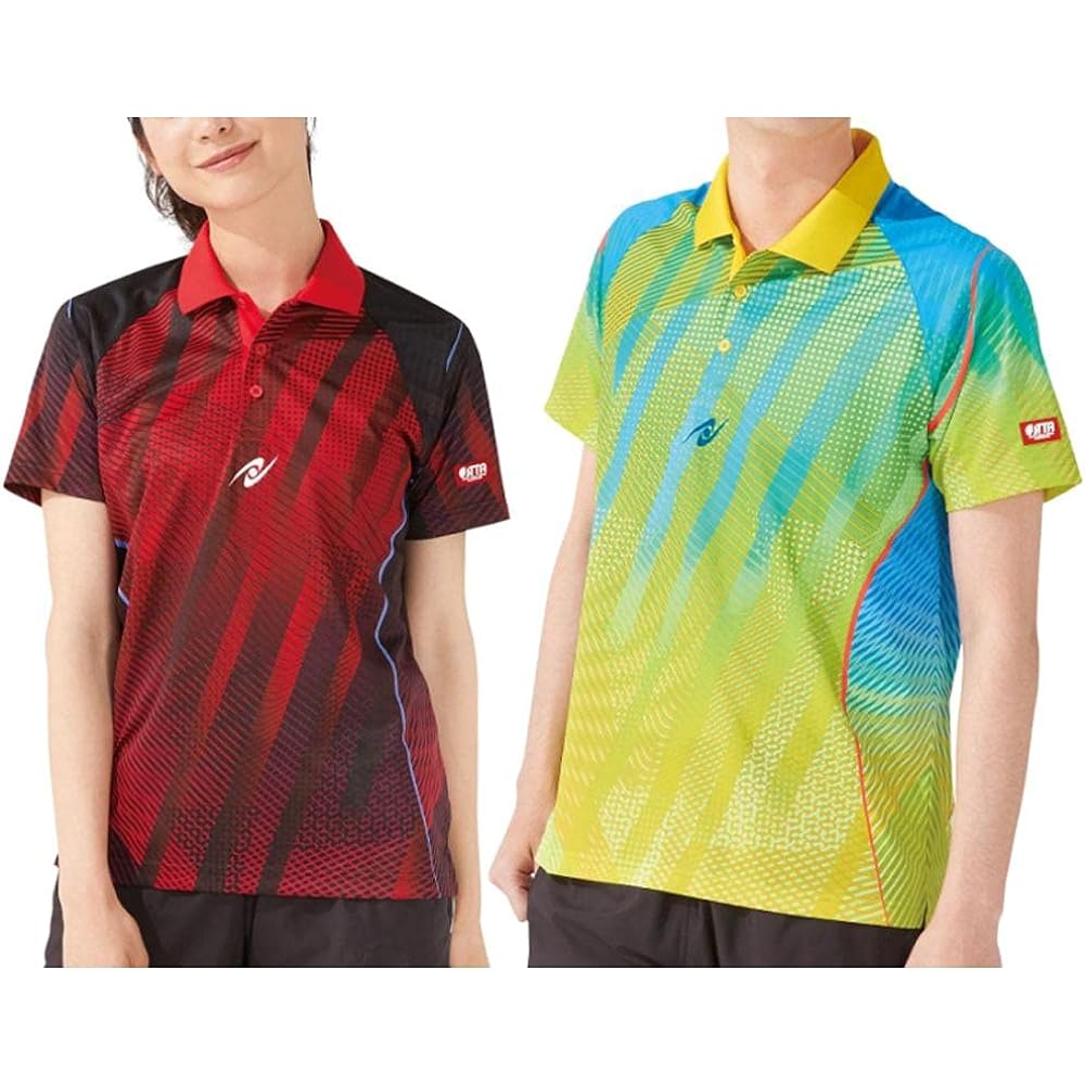 Nittaku NW2194 Table Tennis Game Shirt, Siding Shirt, Unisex, JTTA Officially Approved, Can Be Worn in Official Matches