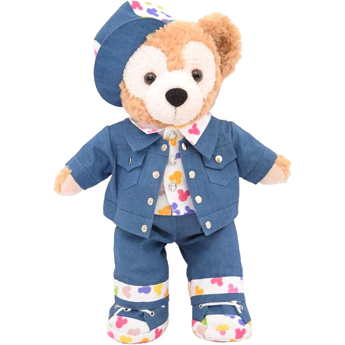 [Teddy Bear Mail Order Alice] Duffy Clothes Dress-up Costume Icon Denim Set (No Body) for S Size