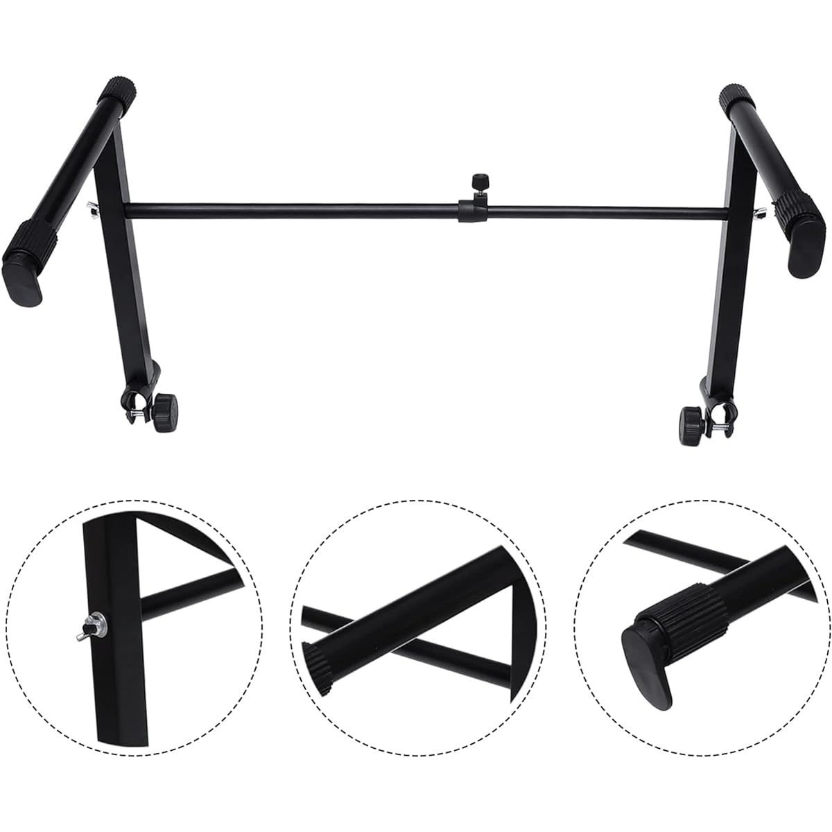 EXCEART Piano Keyboard Stand 1 Set Height Adjustable Electronic Keyboard Holder Electronic Piano Rack Practical Bracket