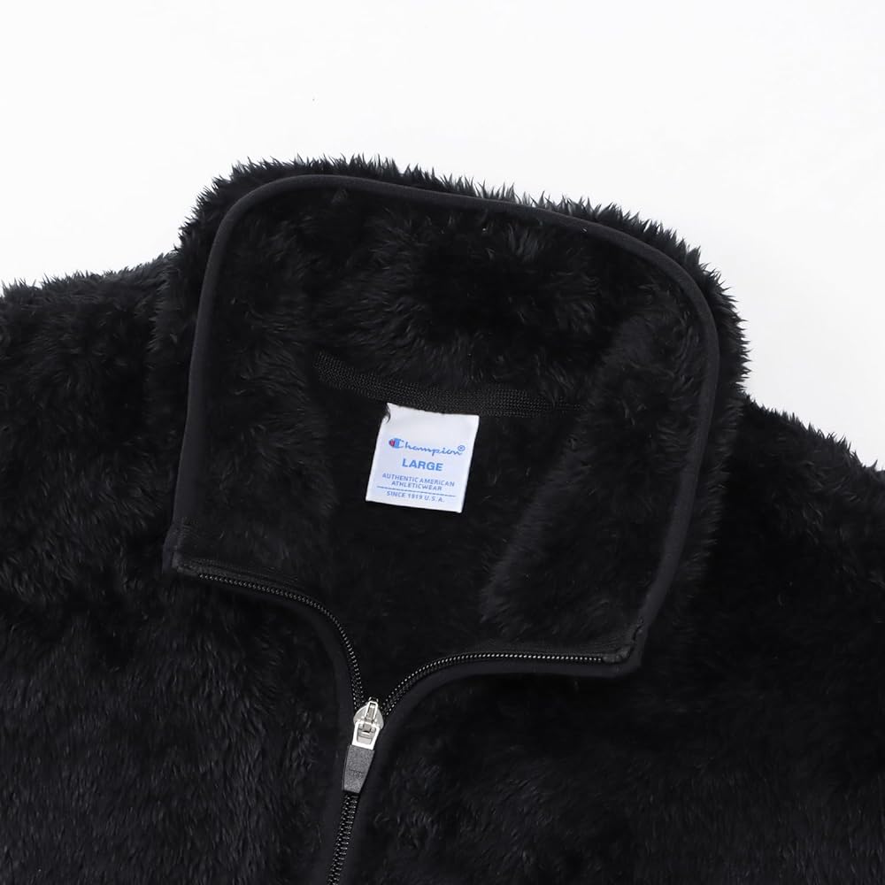 [Champion] Full Zip Jacket Boa Fleece Script Logo Embroidery Outerwear High Neck Basic C3-L616Z/C3-L616 Men's