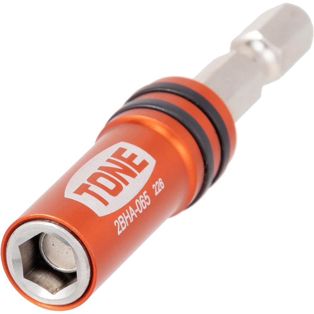 TONE Bit Holder for Electric Drill HP2BHA-065 Bit Insertion Red Total Length 65mm