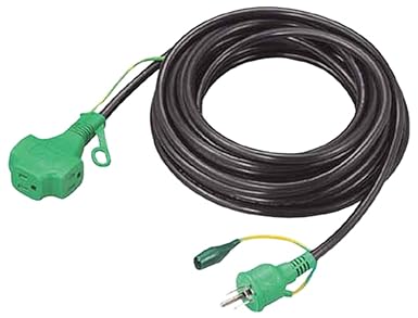 TRUSCO Triple Pockin Extension Cord 10m Yellow TPVS-10E-Y