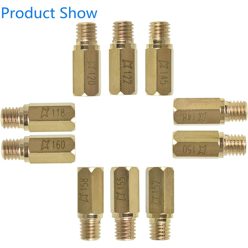 10pcs 118 120 122 145 148 150 152 155 158 160 Main Jet Kit OKO CVK KOSO PE Carburetor Replacement