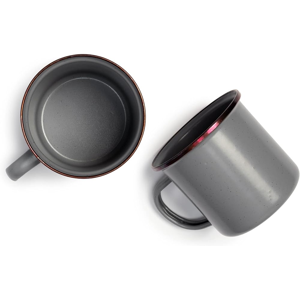 BAREBONES Enamel Cup Set of 2 Stone Blue [Authorized Japanese Distributor Product]