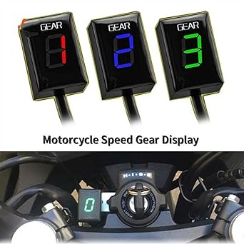 Speed Display Meter Digital 1-6 Speed Gear Motorcycle Display Indicator Shift Reveal Sensor Kawasaki ER-6F Ninja 250R Lava VN900 Ve-rs-ys Z1000