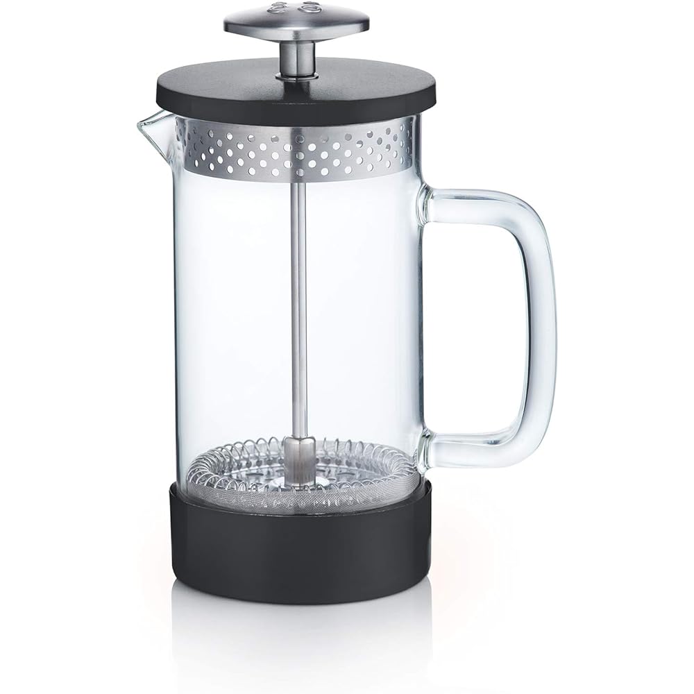 BARISTA&CO Core Coffee Press 3cup 350ml Coffee Maker Core Coffee Press French Press Plunger (Black)