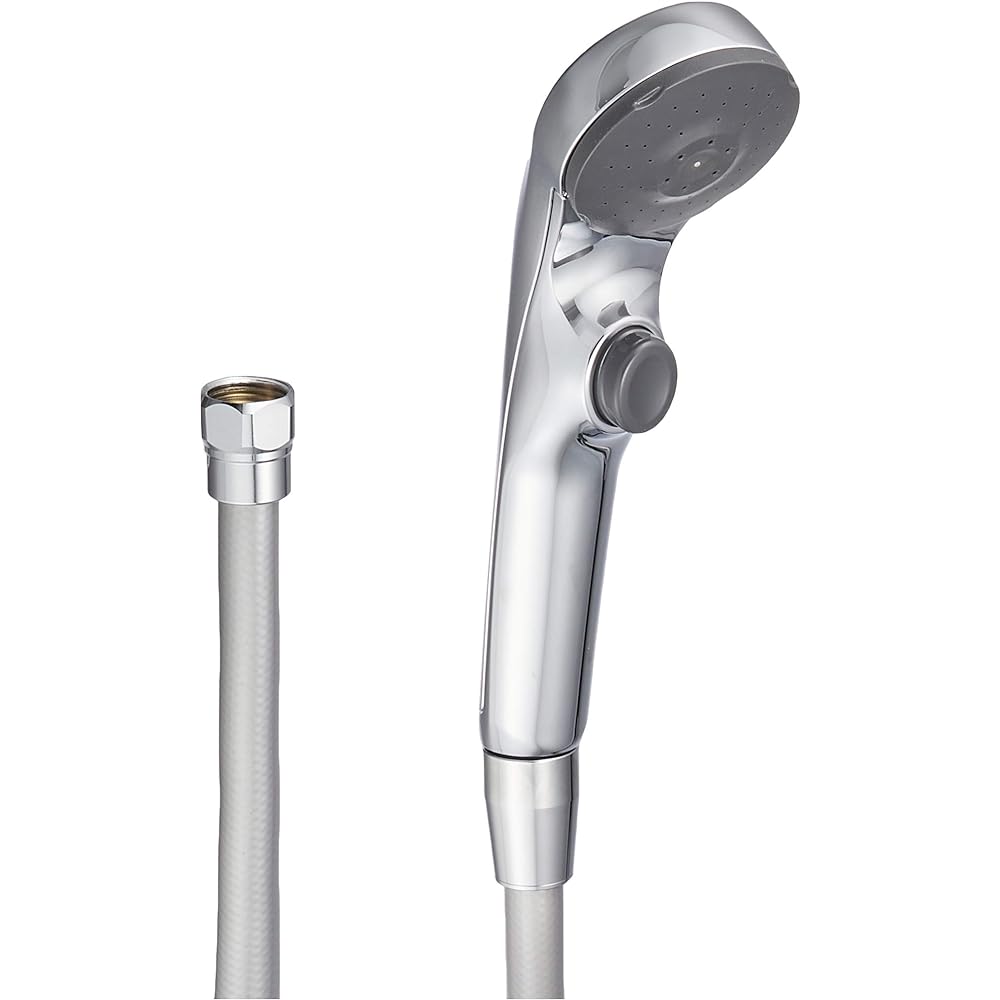 KVK water-saving e-shower nf shower head (plated, one-stop) with hose, pressure reducing valve, and attachment PZS315TS-2
