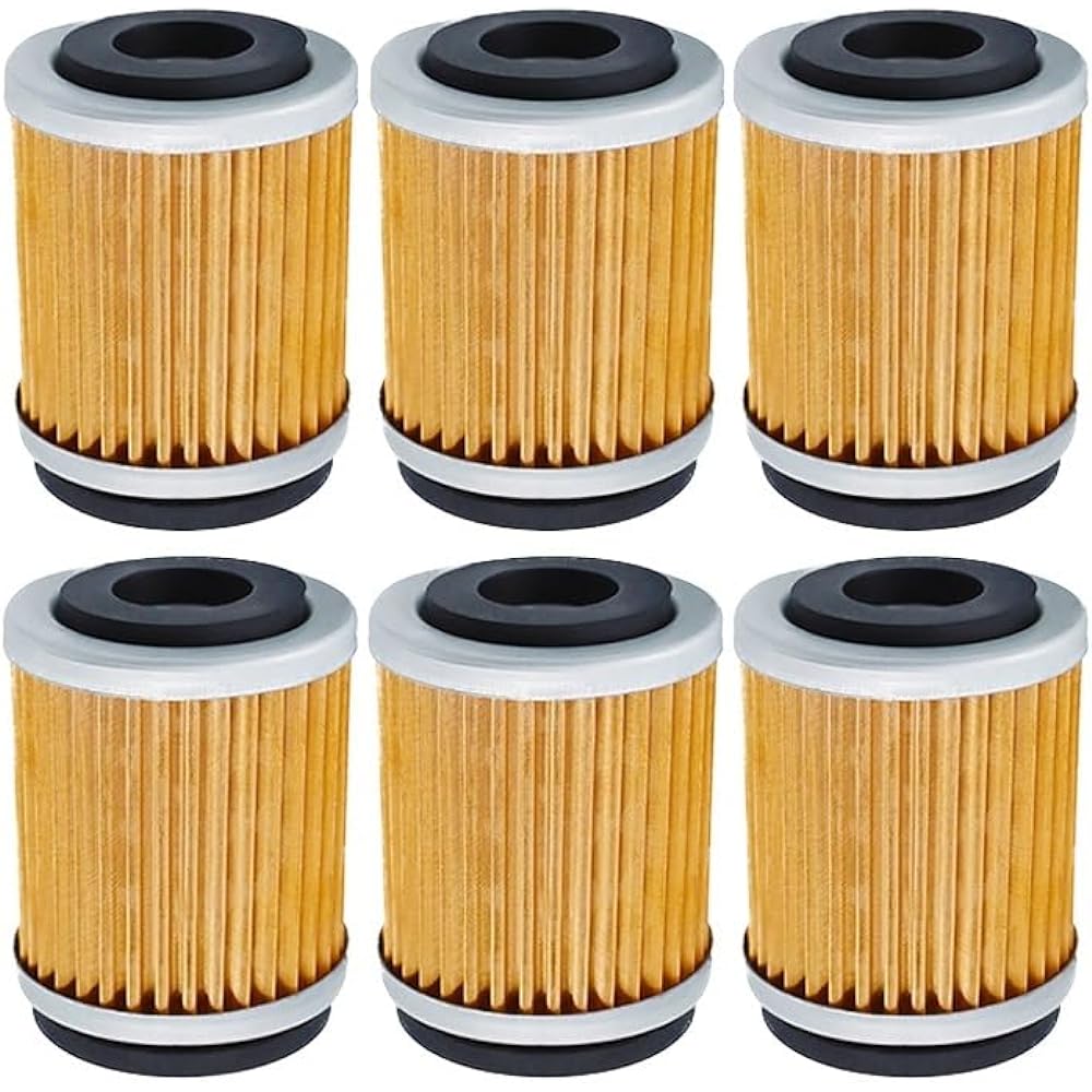 Motorcycle Oil Filter Y/AMA-HA YFM 200 225 for Moto-4 Big Bear Tracker YFM 230 250 Bruin YFB250 Tri-Moto YTM 200 225 (Color : 4pcs-yellow)