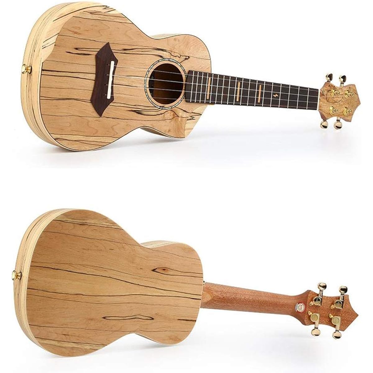Ukulele 23 inch Wood Body Carbon Strings Concert Ukulele Uke Hawaii Kids Small Guitar with Gig Bag for Kids Adults Beginners with Ukulele Bag (Color: Wood, Size: 23 inches)