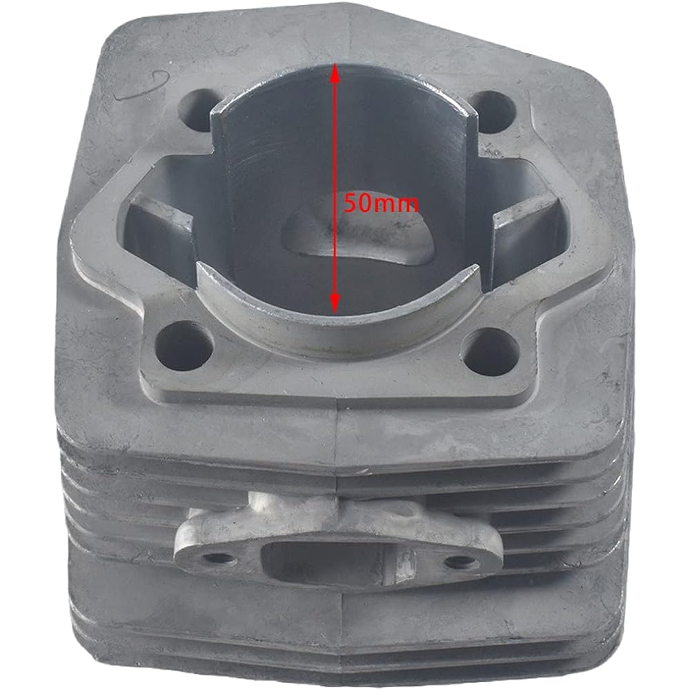 Acceovedo Mobile Cylinder with Lower Gasket and High Bore Piston Fits 100cc 2 Stroke Engine Electric Bicycle