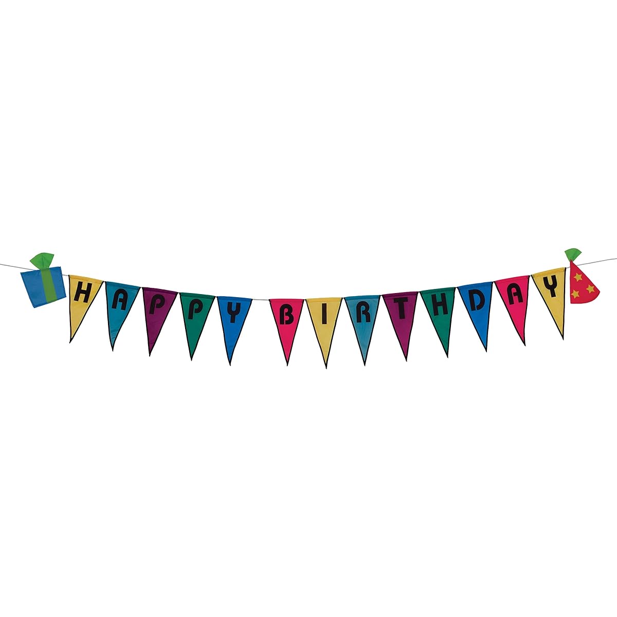 In the Breeze 4948 Happy Birthday Outdoor Pennant String, 102" Wide x 16" High