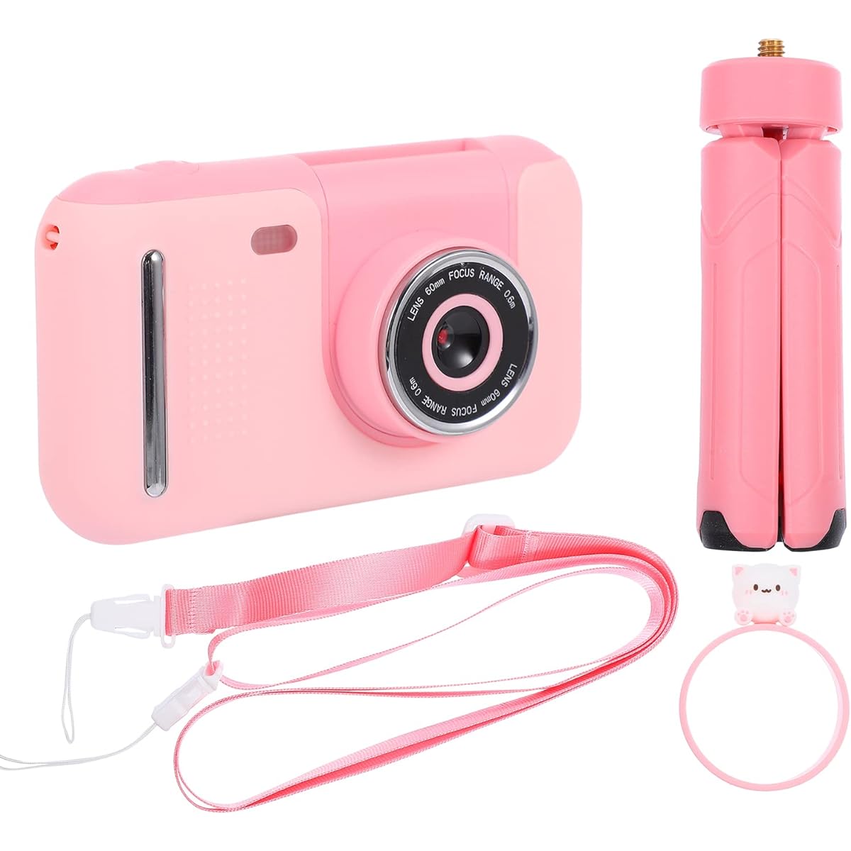 Frcolor 1 Set Lovely Kids High Definition Digital Camera Handheld Selfie Camera Children Gift