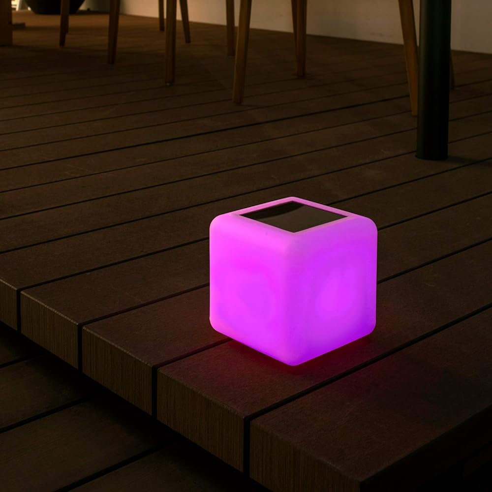 Takasho Garden Light Solar Light Colors Magic Cube LSW-02