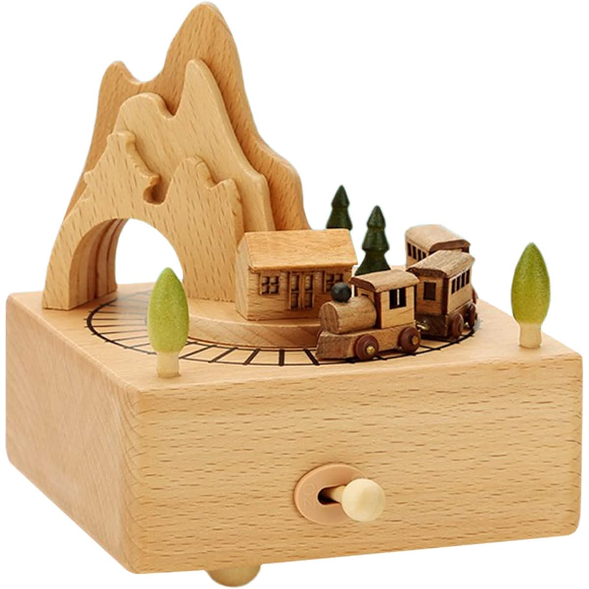 ROSIKING Classic Music Box Revolve Music Box Christmas Birthday Valentine's Day Gift Play Here Comes The Sun for Lover, Boyfriend, Girlfriend, Husband, Wife