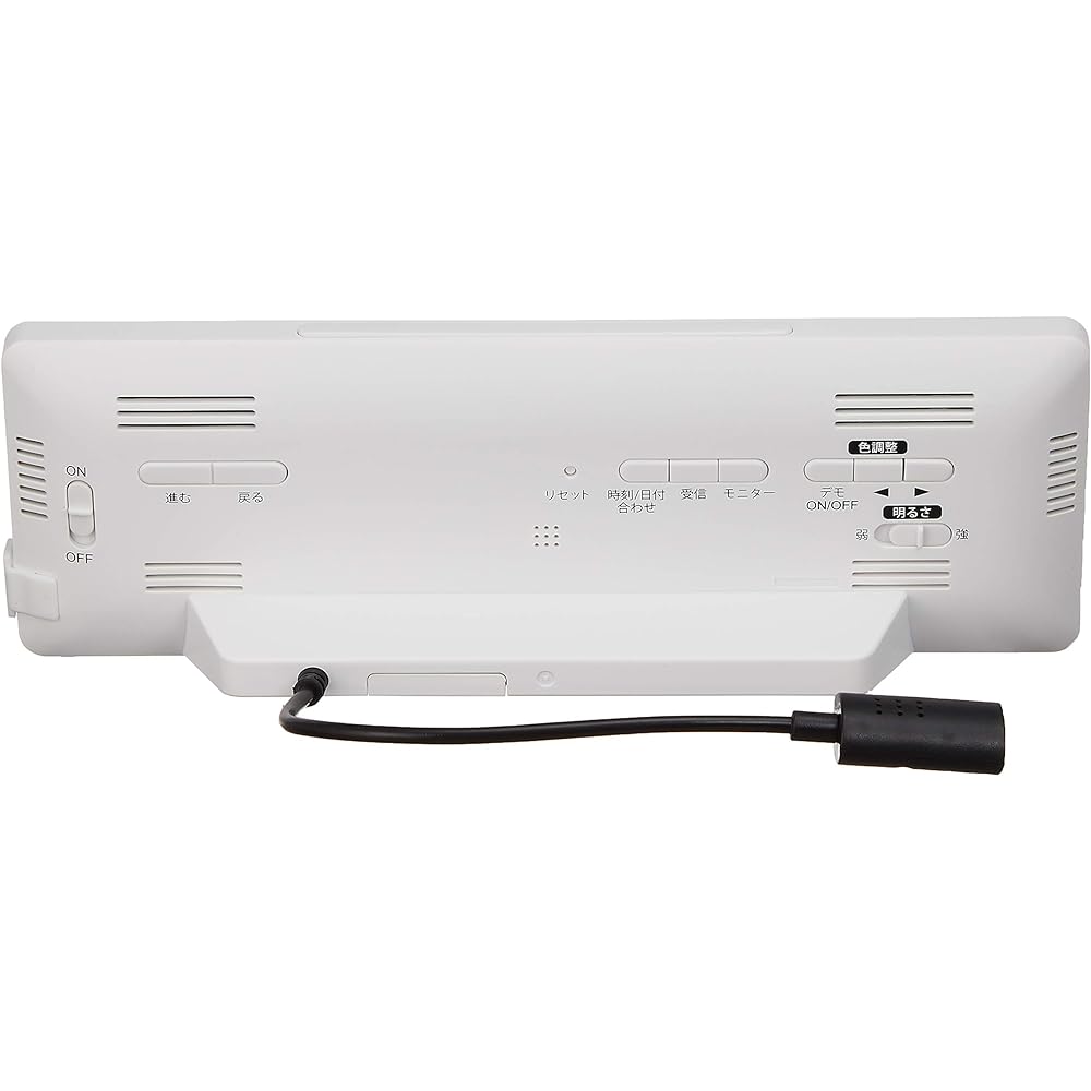 Seiko Clock Alarm Clock Radio Digital AC Color LCD Series C3 White DL205W SEIKO