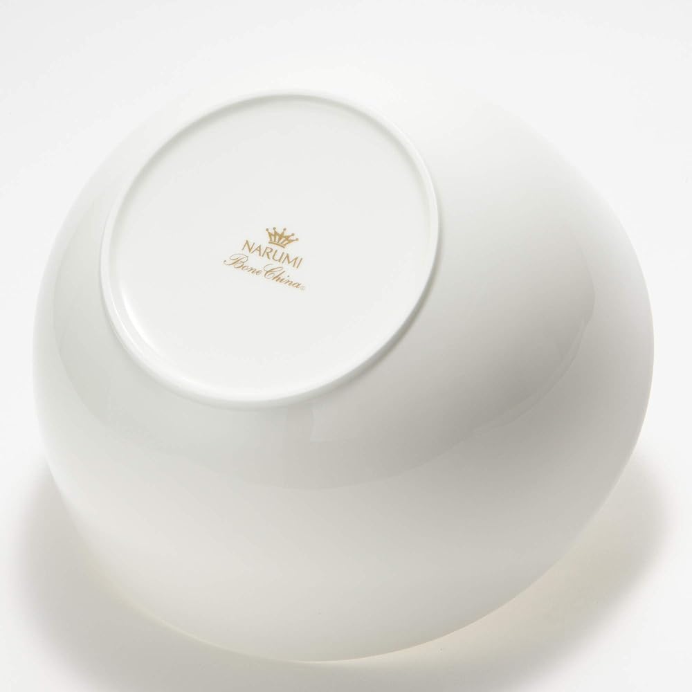 NARUMI Bowl Plate Styles COOL COUPE 25cm White Simple Stylish Bowl Salad Bowl Large Microwave Warm Dishwasher Safe Gift Box Included 51326-3572