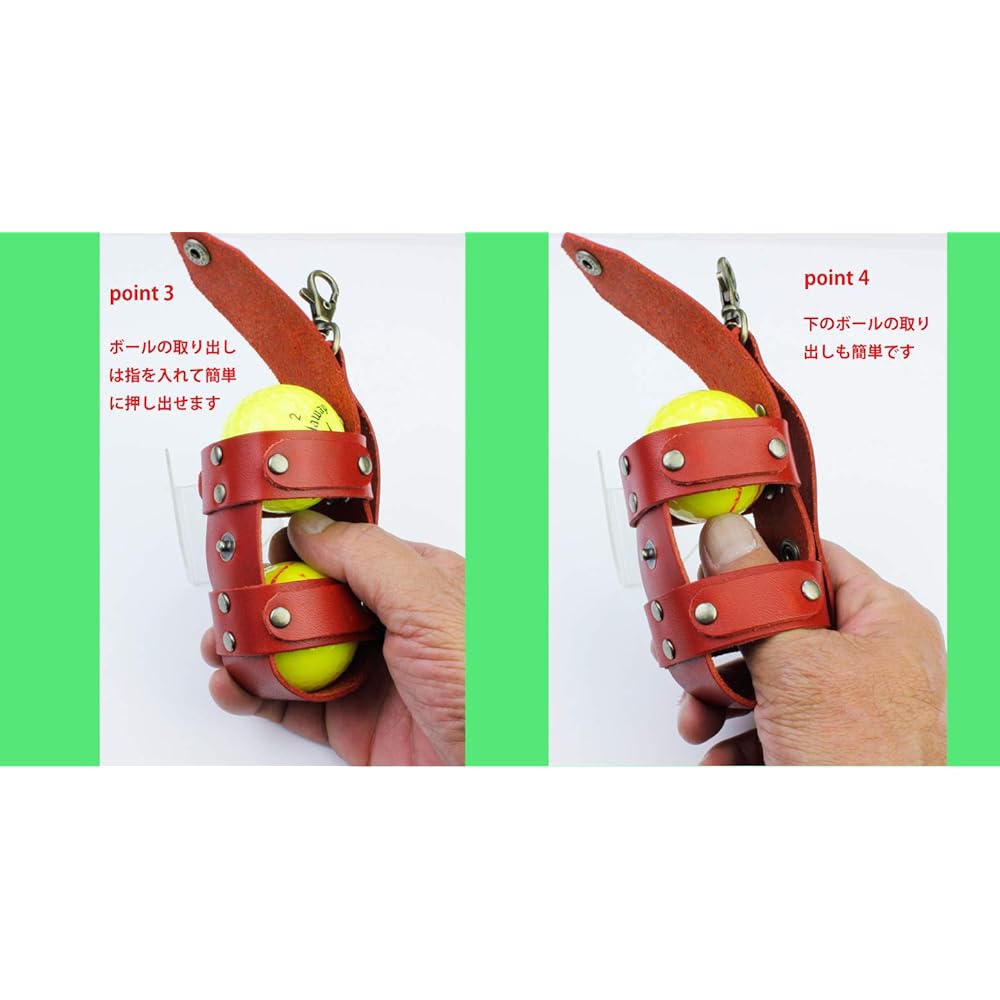 Tochigi leather multifunctional golf ball case