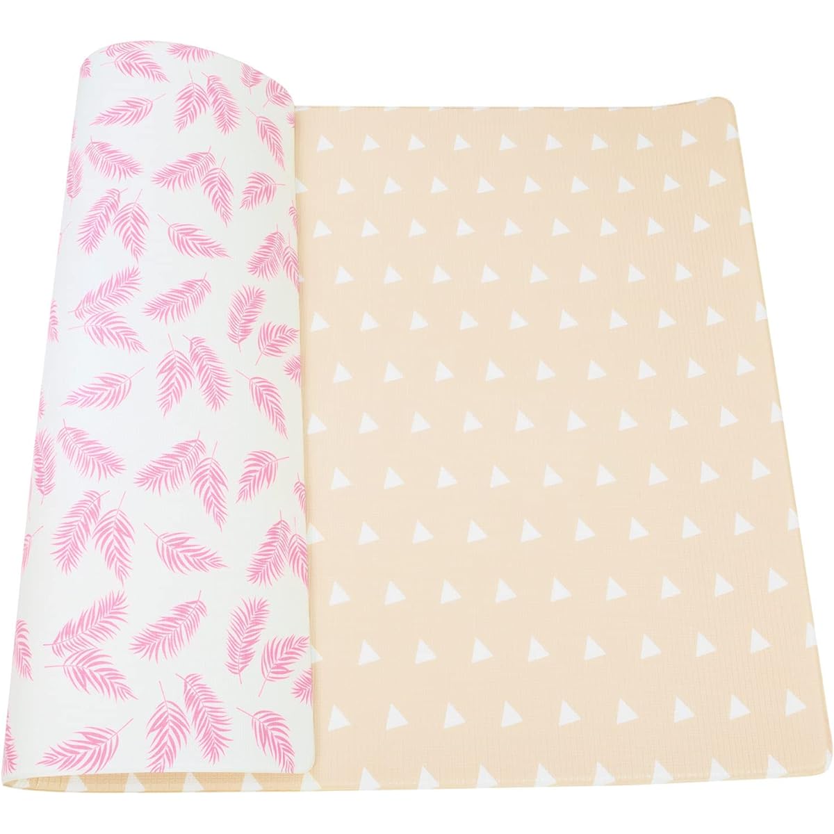 loor Mat, Roll-up, Waterproof, Shock Absorbing, Easy to Carry, Safe and Non-Toxic, For Newborns, Soundproof Mat, With Anti-Slip, Can be Used on Both Sides, Play Mat, Easy to Store, Suitable for Newborns, Educational, Triangle Pattern, Road Pattern, Track