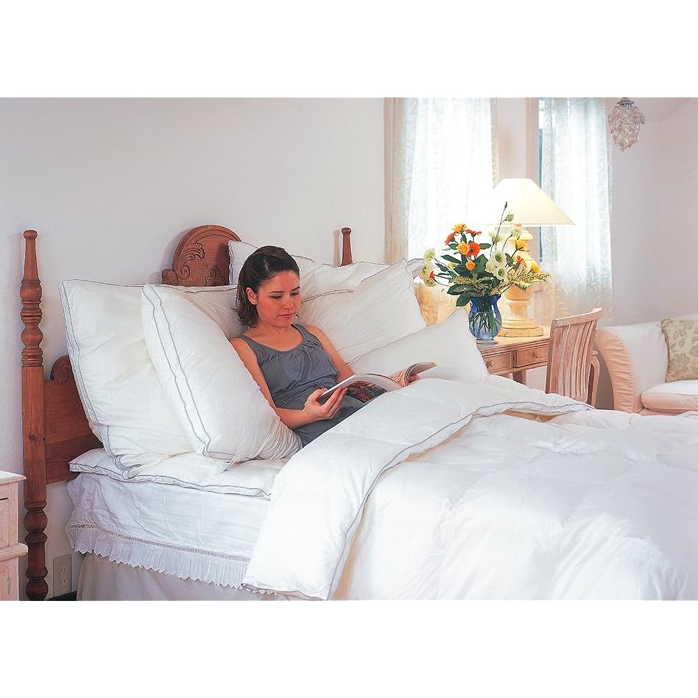 Danfill Bed Pad Single 100 x 200cm White Washable Heat Retention Fluffy Fiber Overlay JMA101