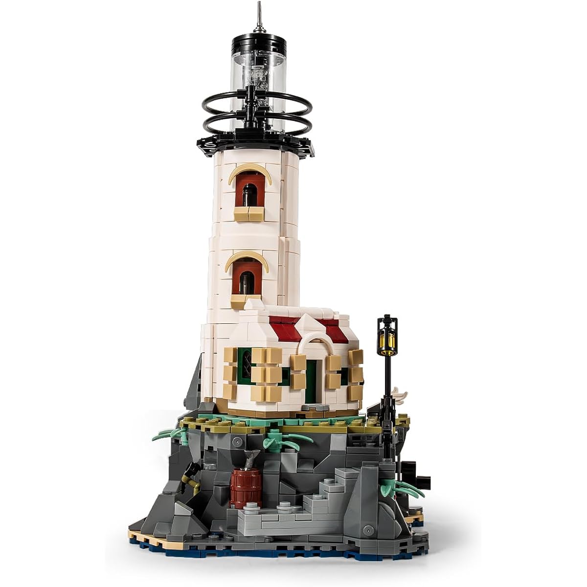 GOTIMON Motorized Lighthouse Building Blocks Set with Glowing Lights, Unique Collection and Display Model for Home, Building Blocks Kit, Gift for Adults and Kids (1092 Pieces)