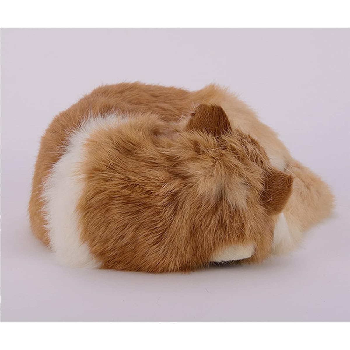 Little Heart Simulation Orange Cat Plush Toy 8.25inch Super Soft Cute Lifelike Orange Cat Stuffed Animal Toy for Kids Birthday Christmas Home Decoration