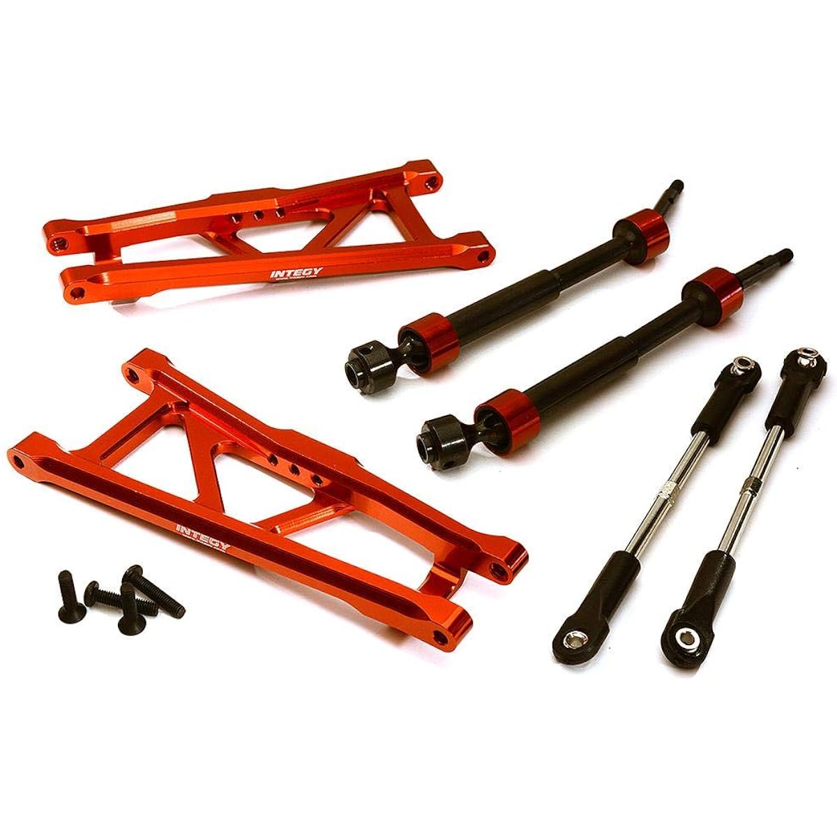 RC Model Billet Extended Rear Suspension Kit+Drive Shafts for Traxxas 1/10 Stampede 2WD