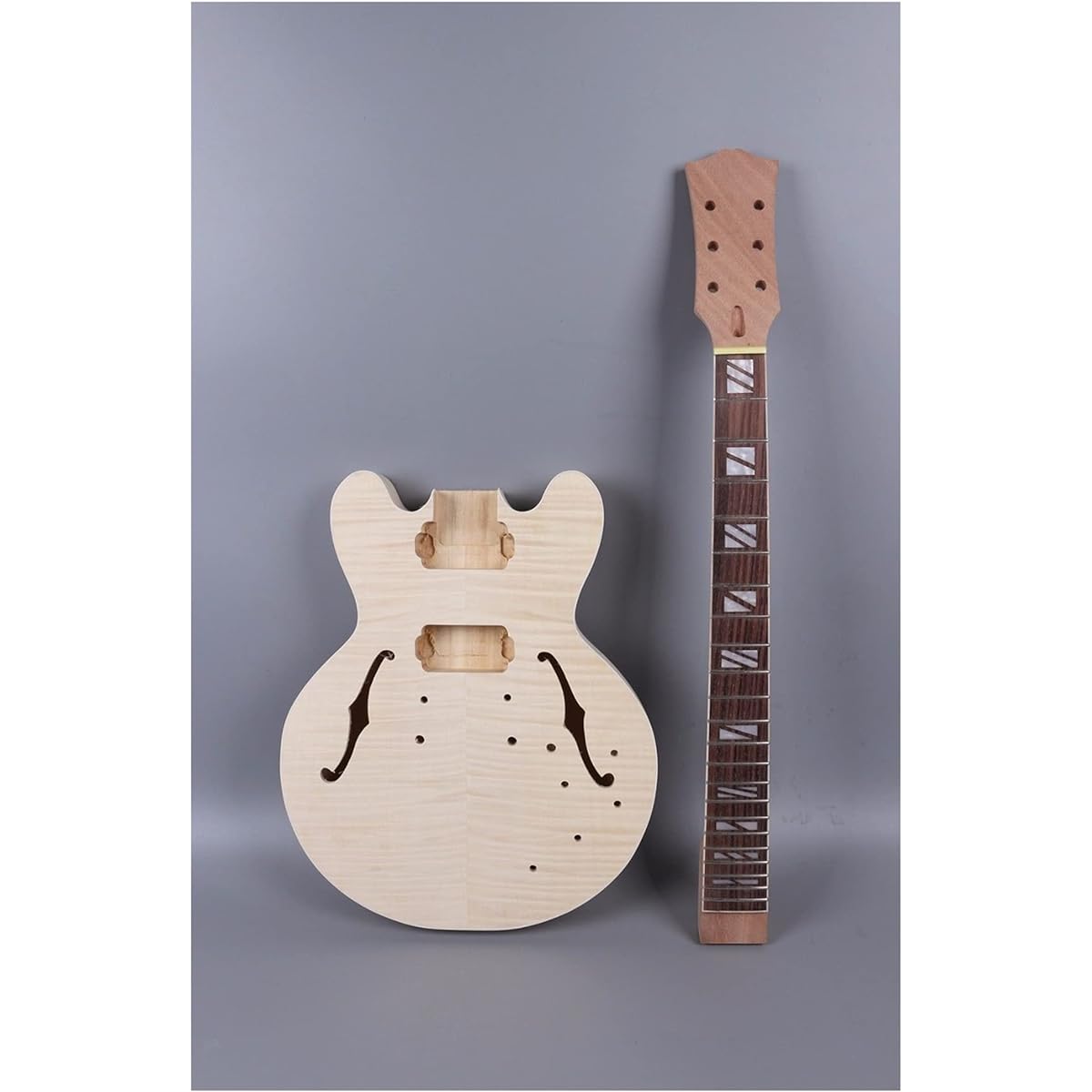 Unfinished Guitar Kits Electric Guitar Body Electric Guitar Neck Mahogany Maple Rosewood Fretboard Solid Wood Guitar Parts Handmade Guitar Body