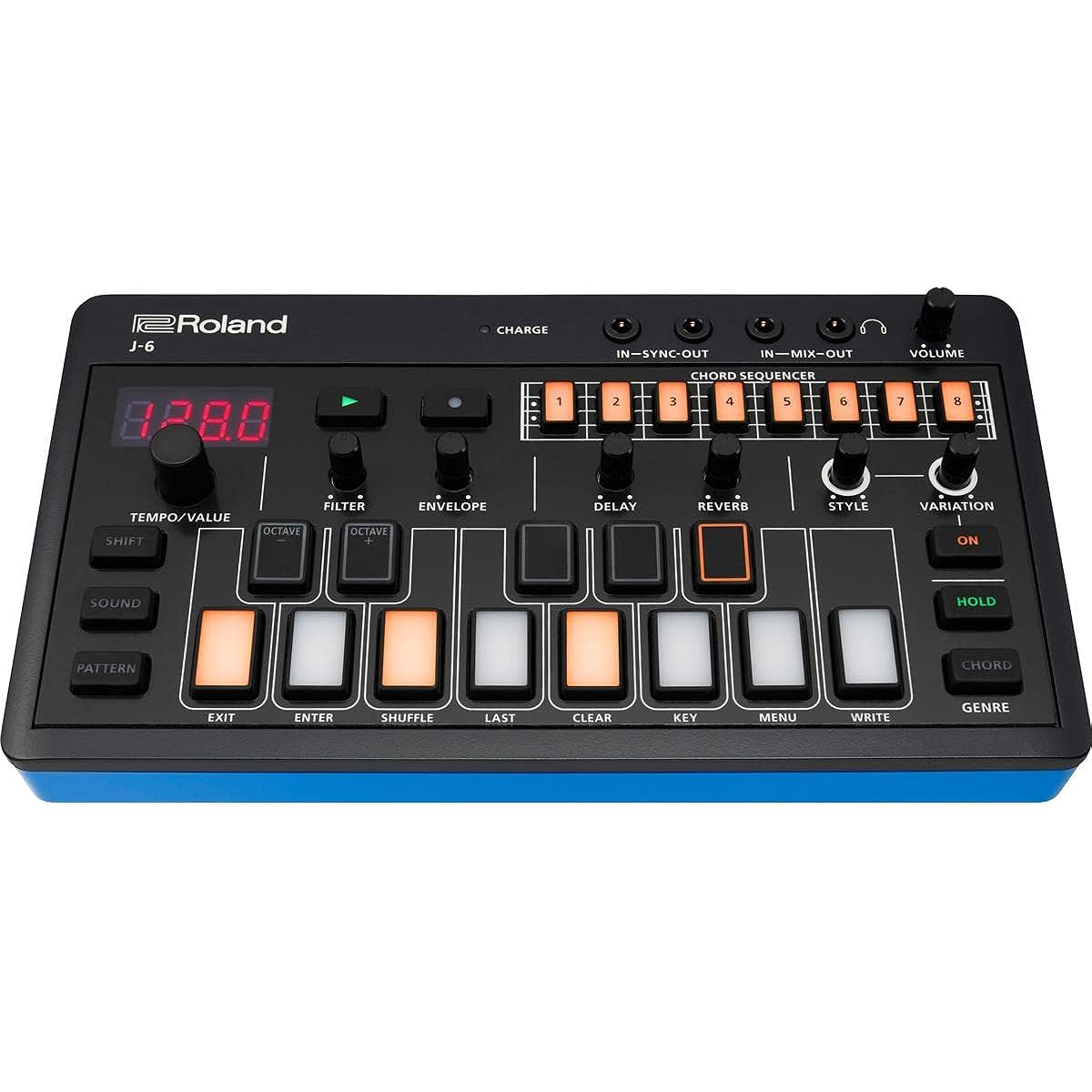 Roland AIRA Compact J-6 Portable Song Creation Machine Professional Sounds and Features | JUNO-60 Synth Engine & Presets | Chord Sequencer | Effects