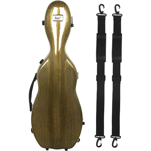 aternee Violin Case Full Size Violin Case Lightweight Portable Violin Carrying Case with Built-in Thermometer for Enthusiasts for Violin Enthusiasts, Brown