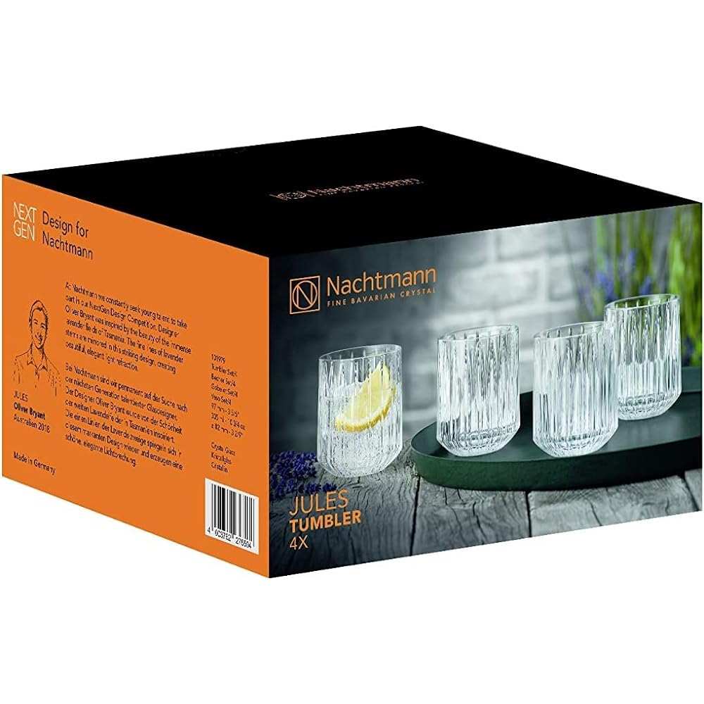 [Genuine] NACHTMANN Glass Set of 4 Jules Tumbler (4 pieces) 305ml 101979