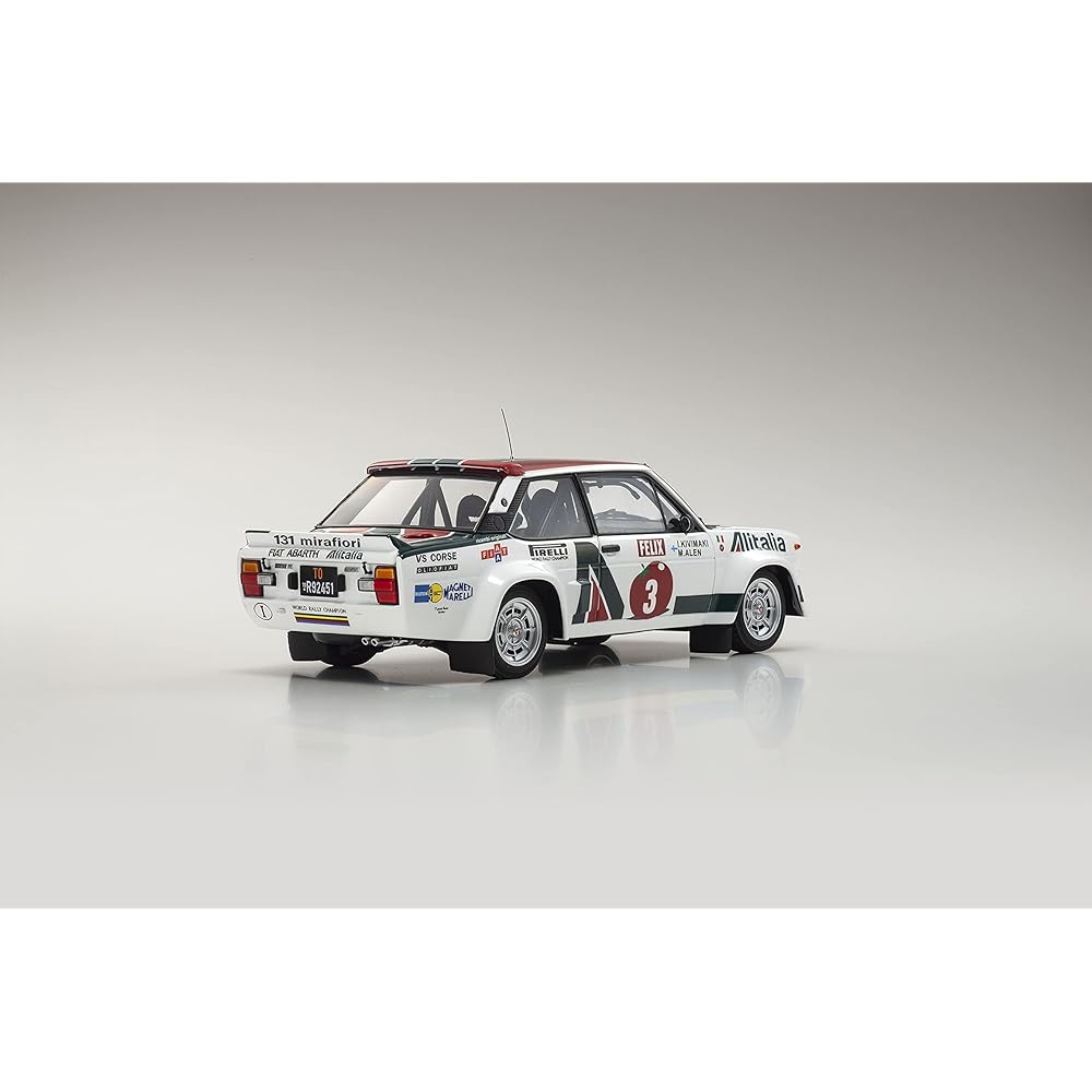 Kyosho Original 1/18 Fiat 131 Abarth Rally 1978 1000 Lakes #3 Completed Product KS08376E