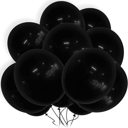 30pcs 18inch balloons black