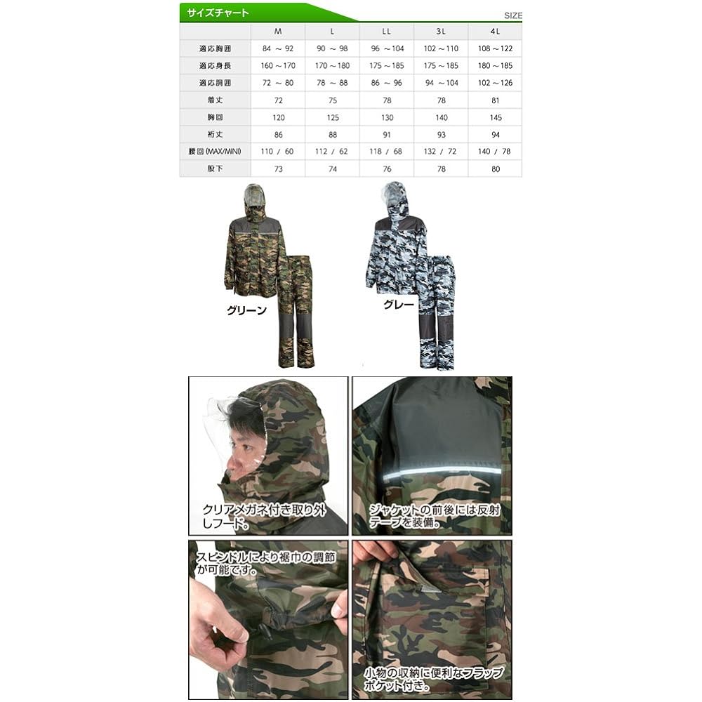 [Winter Cherry] Rain suit (fully lined mesh) Rain Strong α