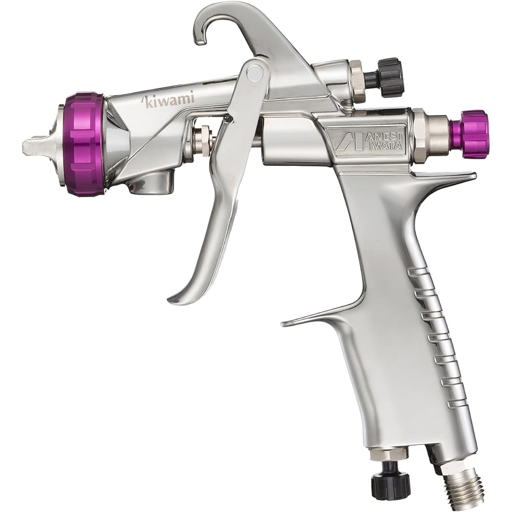 Anest Iwata KIWAMI Gun Series Gravity Spray Gun Diameter φ1.3mm KIWAMI-1-13B4 Silver