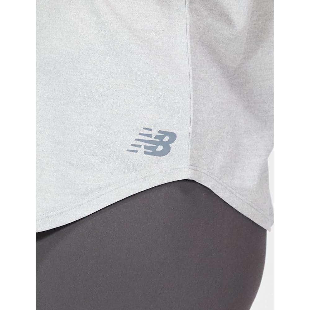 [New Balance] Short Sleeve T-Shirt Co.jp Exclusive SuperCore Women's Sports Heather Short Sleeve T-Shirt Running Sweat Absorbent Quick Drying Function WT11452