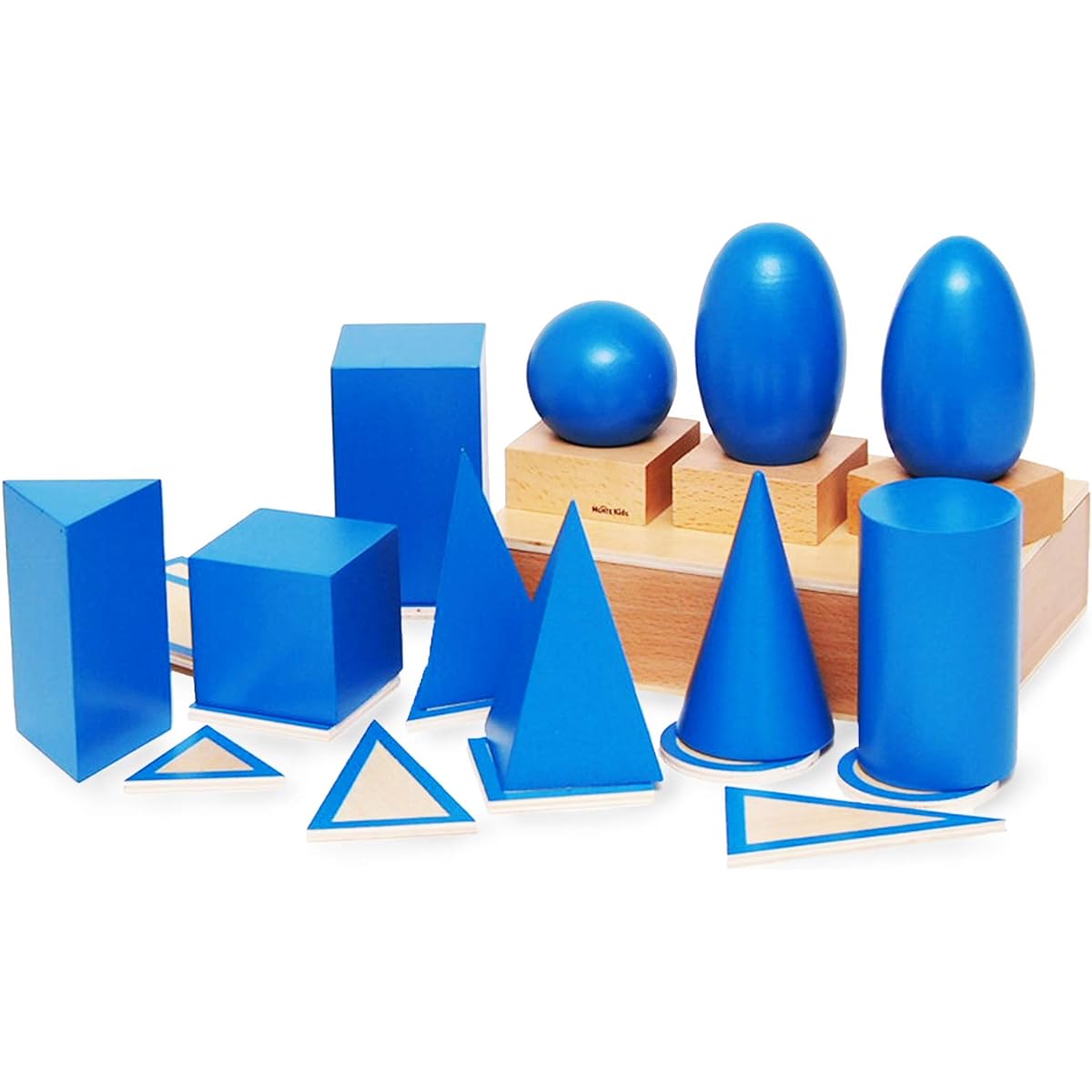 [MONTE Kids] Montessori teaching tools - Geometric 3D objects - Montessori Monte Kids Educational supplies for educational purposes Learning supplies Authentic teaching materials Mathematics Montessori teaching tools - Geometric 3D objects -
