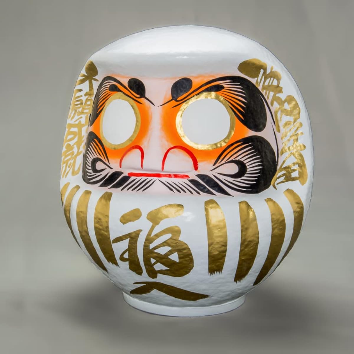Takasaki Daruma Lucky Daruma No. 8 White