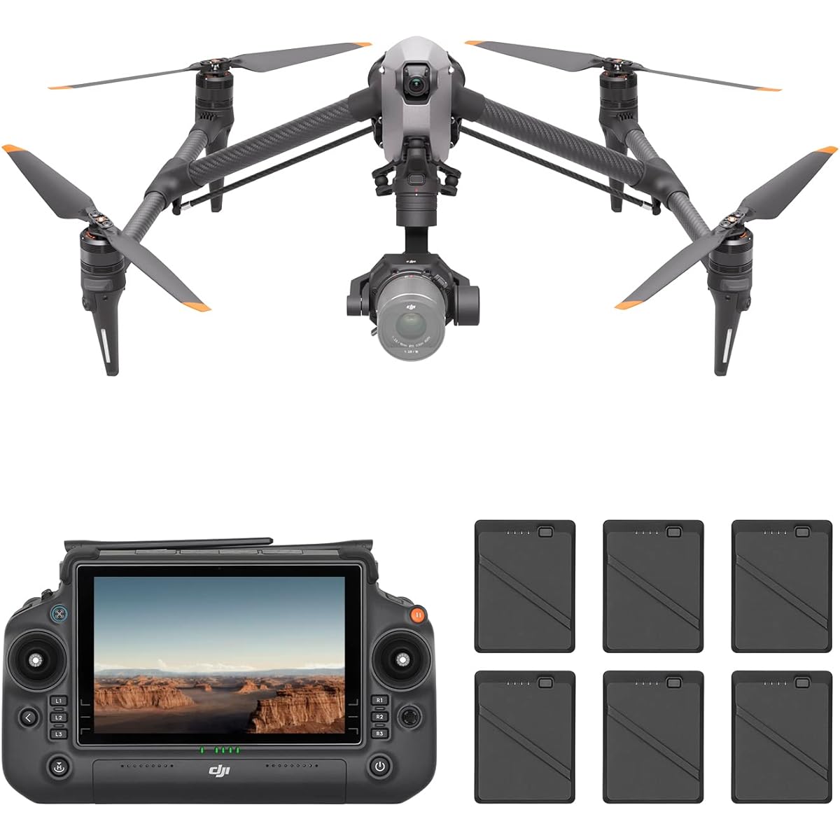 DJI Inspire 3 Standard Combo Full Size 8K ProRes RAW/CDNG 1/1.8 inch Ultra Wide Angle Night Vision FPV Camera O3 Pro Video Transmission + Card DJI Care Pro 2-Year Plan (DJI Inspire 3) JP + RC Plus Height Adjustable Control Sticks