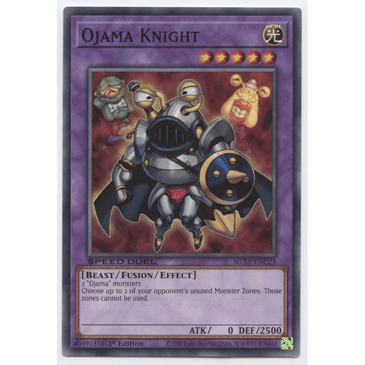 Ojama Knight SGX1-ENC23 Common First Edition