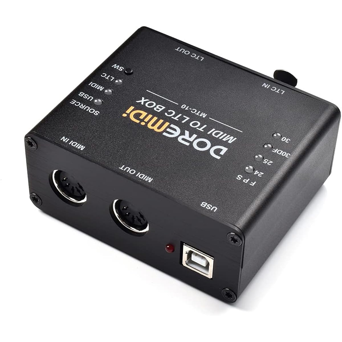 DOREMiDi MIDI - LTC Box MIDI Timecode to SMPTE LTC Timecode Conversion Device Designed to synchronize MIDI audio and lighting time