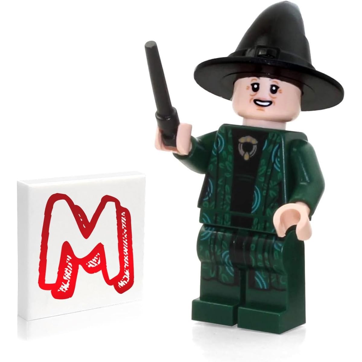 LEGO 2018 Harry Potter Minifigure - Professor Minerva McGonagall (with Black Wand and Stand) 75954