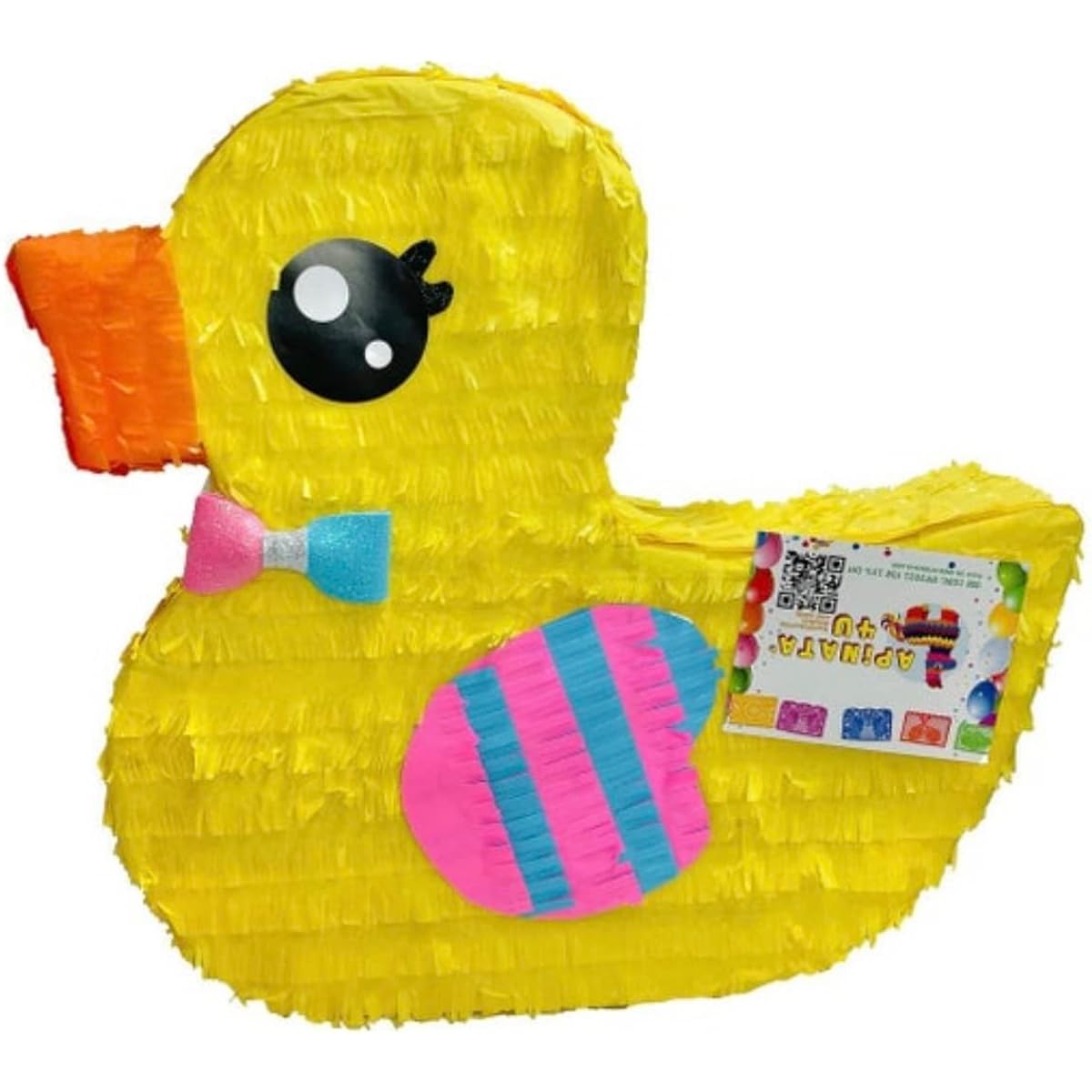 Gender Reveal Duck Pull String Pinata 19" Tall